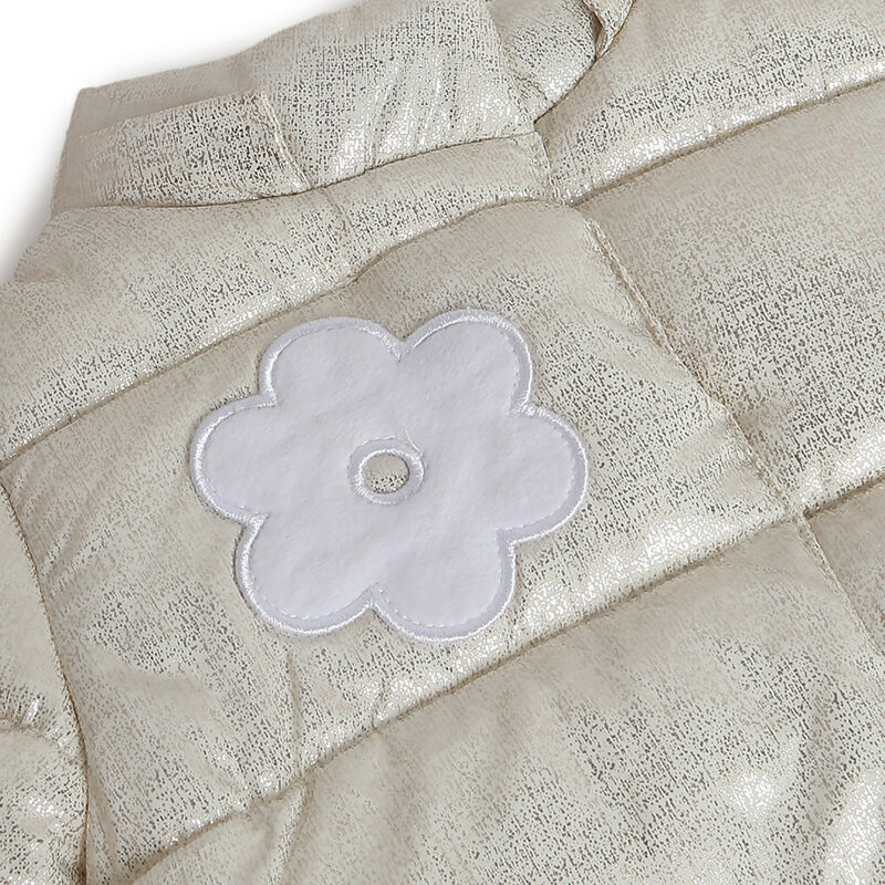 Girls Medium Natural Solid Jacket image number 4